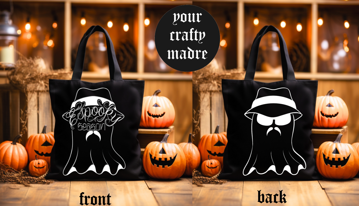 Spooky Szn Ghost Tote Bag