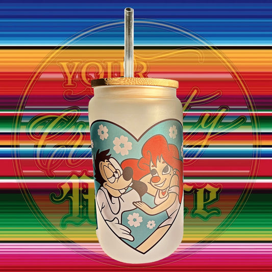 Roxanne & Max Glass Beer Can