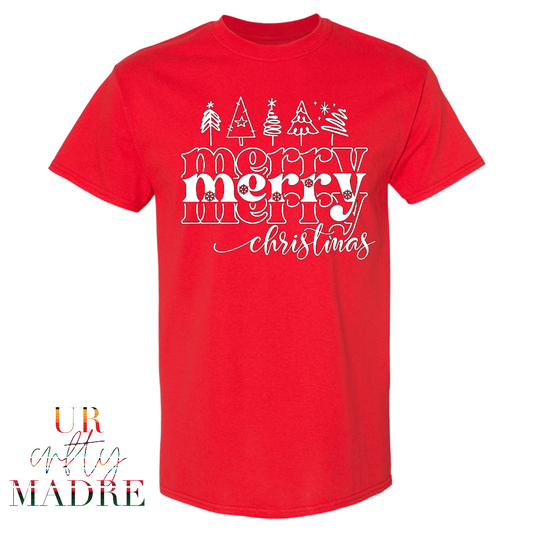 Merry Christmas T-Shirt (Various Colors Available)