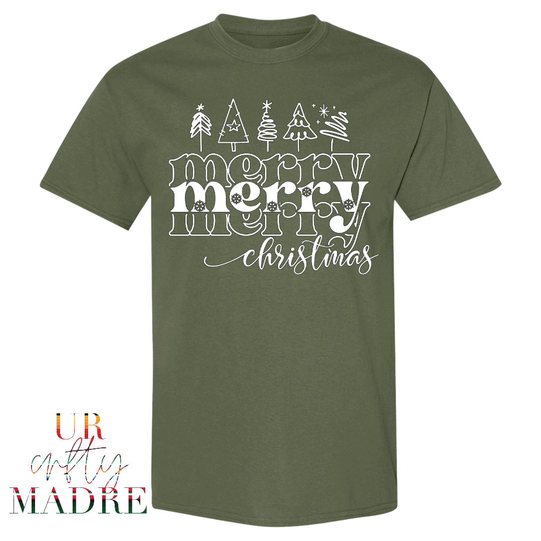 Merry Christmas T-Shirt (Various Colors Available)