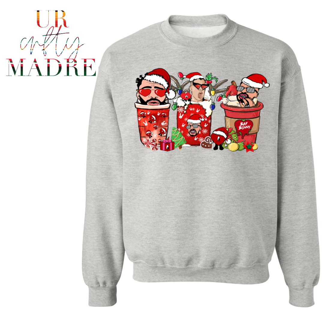 Bad Bunny Holiday Crewneck (Various Colors Available)