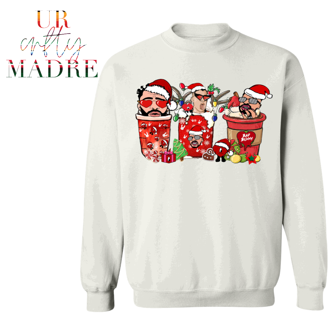 Bad Bunny Holiday Crewneck (Various Colors Available)